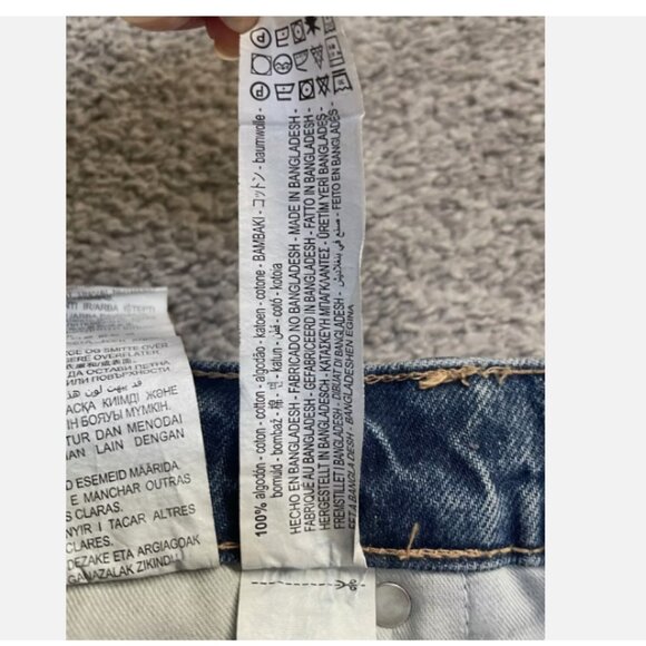Zara Boyfriend Full Length Jeans Mid Waist Low Rise Slim Fit Straight Leg NEW - Picture 13 of 16